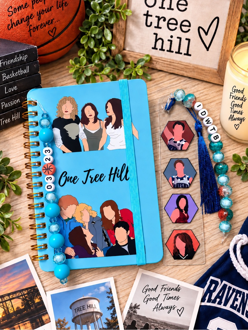 Basketball tv show fandom vibes notebook bookmark handcrafted by me